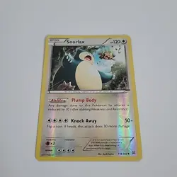 Pokemon Snorlax 118/162 Uncommon Reverse Holo Card XY Breakthrough LP Excellent - Image 1