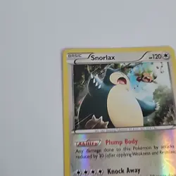 Pokemon Snorlax 118/162 Uncommon Reverse Holo Card XY Breakthrough LP Excellent - Image 4