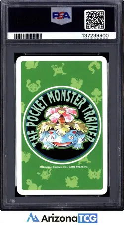 Pokemon 1996 Ninetales 038 King Of Clubs Green Playing Card Japanese PSA 10 - Image 2