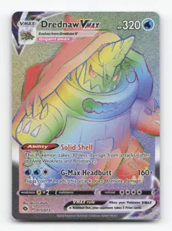 Drednaw VMAX - 075/073 - Rainbow Secret Rare - NM - Pokemon TCG Holo Card - Image 1