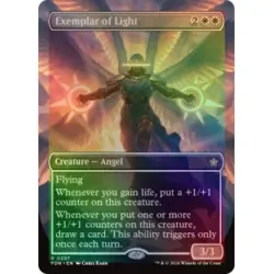 Foil Exemplar Of Light (borderless) M/NM Magic: The Gathering MTG Foundations - Image 1
