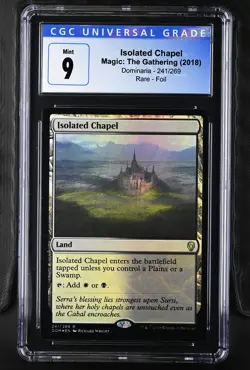 ISOLATED CHAPEL Dominaria Foil Rare CGC 9 MTG [Nostalgium] - Image 1