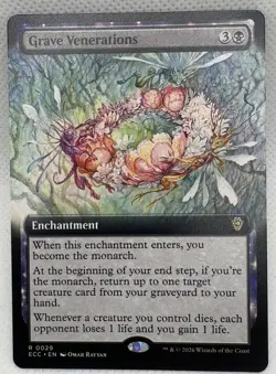Grave Venerations Extended Art 29 Commander: Lorwyn Eclipsed Extended Art R N... - Image 1