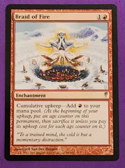 MTG Magic The Gathering - Braid of Fire - Coldsnap NM - Image 1
