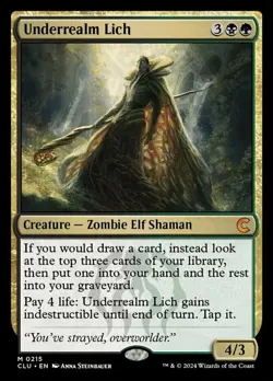 MTG Underrealm Lich, NM-Mint, English Ravnica: Clue Edition - Image 1