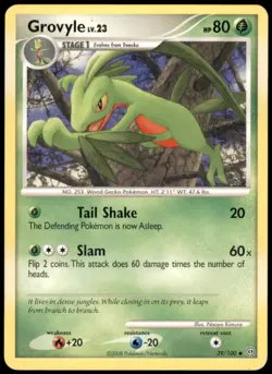 Grovyle 39/100 Stormfront Uncommon Normal MP Pokemon TCG - Image 1