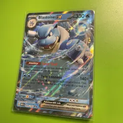 Blastoise ex 009/165 Sv: Scarlet & Violet 151 Holo Pokemon Card Double Rare - Image 1