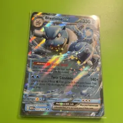 Blastoise ex 009/165 Sv: Scarlet & Violet 151 Holo Pokemon Card Double Rare - Image 2