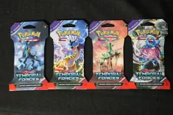 Pokemon Temporal Forces Sleeved Booster Packs (Set Of 4) Art Set - Image 1