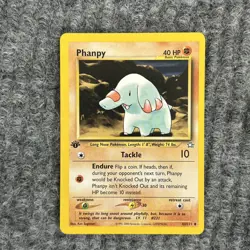 Pokemon Neo Genesis Phanpy 43/111 1st Edition Uncommon Very Good - Image 1