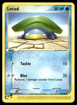 EX-NM Sandstorm Lotad Common 67/100 2003 Pokemon TCG - Image 1