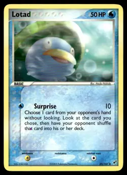 EX-NM Deoxys Lotad Uncommon 35/107 2005 Pokemon TCG - Image 1