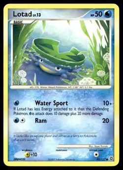 Secret Wonders Lotad Common 92/132 2007 Pokemon TCG - Image 1