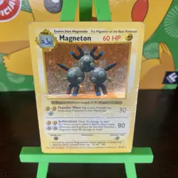 Pokemon TCG Poliwrath & Magneton Shadowless Holo Rare Cards Base Set 1999 WOTC - Image 3