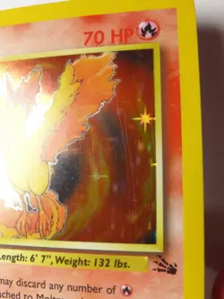 Moltres Holo 12/62 Fossil Unlimited LP Pokemon - Image 4