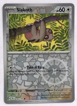 Slakoth 145/191 Common Surging Sparks Pokemon Reverse Holo Lightly Played - Image 1