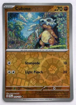 Cubone 076/159 Common Journey Together Pokemon Reverse Holo Lightly Played - Image 1
