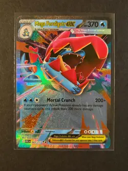 Pokemon Mega Feraligatr ex 043/217 Ascended Heroes Double Rare NM - Image 1