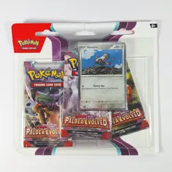 Pokemon Scarlet & Violet Paldea Evolved 3 Pack Blister Varoom Promo New Sealed - Image 1