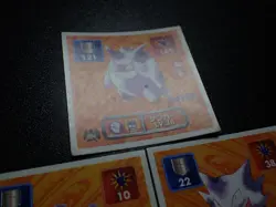 Pokemon Amada Sticker x3 Gengar Haunter Gastly etc #6392 - Image 2