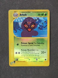 Arbok 35/165 Reverse Holo Rare (2002) Expedition Base Set E-reader Pokemon TCG - Image 1
