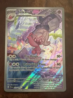 Pokemon Tinkatuff 217/193 Sv02: Paldea Evolved Holo-Check Photos - Image 1