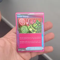 Unfair Stamp 165/167 Sv06: Pokemon Twilight Masquerade Holo - Pack Fresh - Image 2