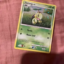 Turtwig | DP01 Promo Black Star | Holo SWIRL Rare !! | Pokemon TCG LP - Image 1
