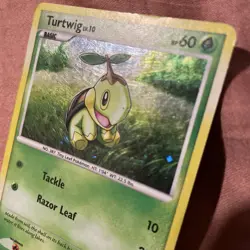 Turtwig | DP01 Promo Black Star | Holo SWIRL Rare !! | Pokemon TCG LP - Image 2