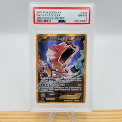2016 Pokemon XY FA/Gyarados Ex Breakpoint Secret #123 PSA 8 NM-MT - Image 1