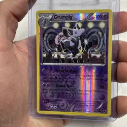 Pokemon XY - Fates Collide 31/124 Grumpig Reverse Holo Rare NM Near Mint Pokemon - Image 1