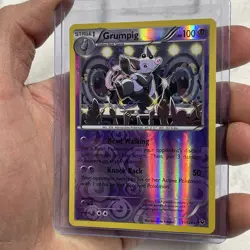 Pokemon XY - Fates Collide 31/124 Grumpig Reverse Holo Rare NM Near Mint Pokemon - Image 2