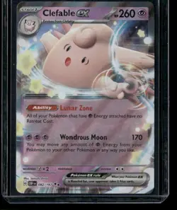 Pokemon SV03: Obsidian Flames #082/197 Clefable ex - Image 1