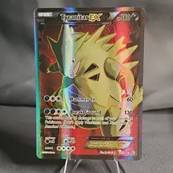 Pokemon Tyranitar EX Ultra Rare Full Art Holo 91/98 XY-Ancient Origins 2015 NM/M - Image 1