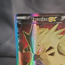 Pokemon Tyranitar EX Ultra Rare Full Art Holo 91/98 XY-Ancient Origins 2015 NM/M - Image 2