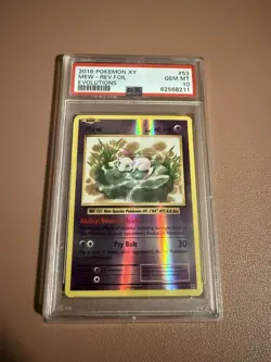 2016 Pokemon XY Evolutions Gem Mint PSA 10 Reverse Foil Mew #53 - Image 1