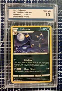 2025 POKEMON MCDONALD'S COLLECTION #009/015 UMBREON PROMO GEM MINT 10 - Image 1