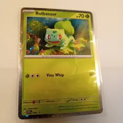 Pokemon Scarlet & Violet 151 Bulbasaur SVP 046 Cosmos Holo Black Star Promo NM - Image 1