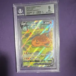 Pokemon Charizard V SWSH260 Sword & Shield Black Star Promo Holo Beckett 9 - Image 1