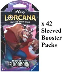 Disney Lorcana: Rise of the Floodborn Sleeved Booster Pack Case (42 Packs) - Image 1