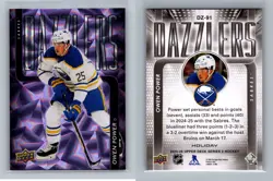 2025-26 Upper Deck Series 2 Holiday Purple Dazzlers Owen Power #DZ-91 - Image 1