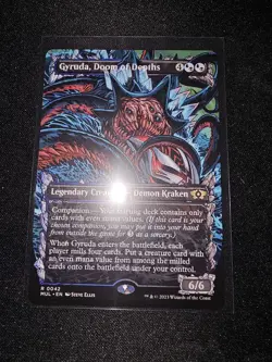 MTG 0042 "Gyruda, Doom of Depths" [MUL] Showcase Rare Card NM+ - Image 1