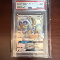 PSA 10 Pokemon Drampa GX Hidden Fates Shiny Vault SV80/SV94 Shiny Holo Rare - Image 2