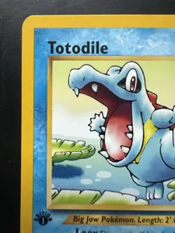 Pokemon Totodile Neo Genesis 81/111 Common 1st Edition (NM) - Image 2