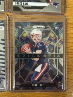 Drake Maye 10 Card Rookie Card Lot Absolute, Prizm, Optic - Image 3
