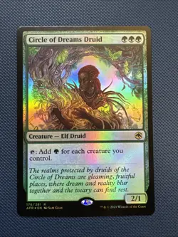 MTG Circle of Dreams Druid - Adventures in the Forgotten Realms (AFR) NM Foil - Image 1