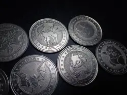 Pokemon Card Meiji Promo Battle Coin x7 Golbat etc #6071 - Image 3