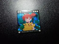 Pokemon Bros GB Pocket Mini Card Prism Holo Misty & Pikachu #6290 EX - Image 4