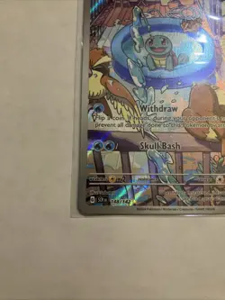 Pokemon TCG Squirtle Stellar Crown Illustration Card 148/142 Near Mint Condition - Image 4