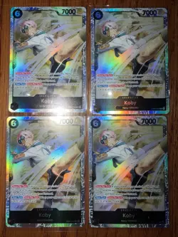 One Piece Card Game Koby EB04 Character EB04-044 Lot x4 English SR Foil - Image 1